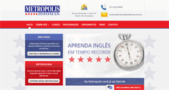 Desktop Screenshot of metropolisidiomas.com.br