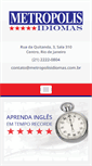 Mobile Screenshot of metropolisidiomas.com.br