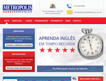 Tablet Screenshot of metropolisidiomas.com.br